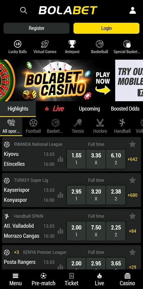 Download & Install Bolabet App for Android and iOS .